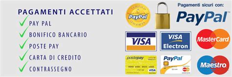 PAGAMENTI ACCETTATI .